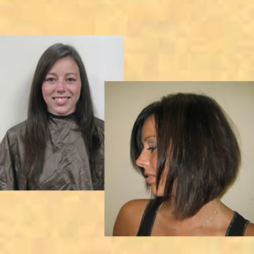 Before and After Brunette