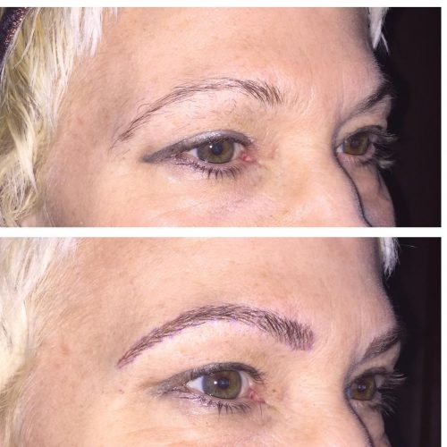 Our latest microblading restoration by Nicole