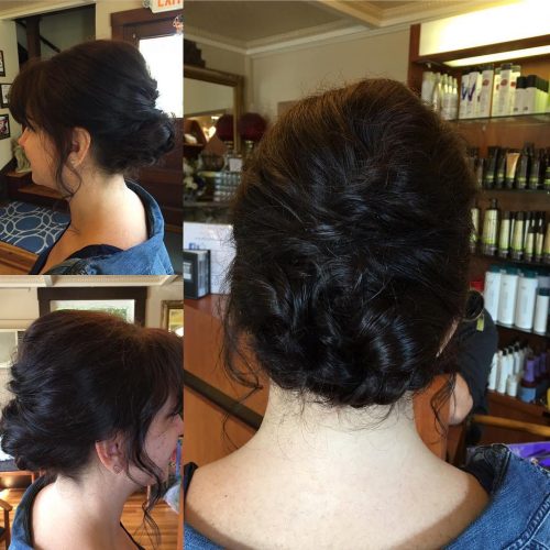 Bridal attendant updo by Jessica