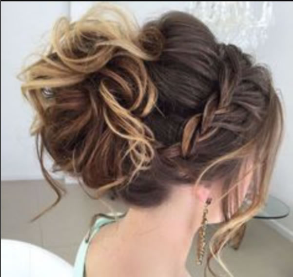 Bridal Updo with Braids